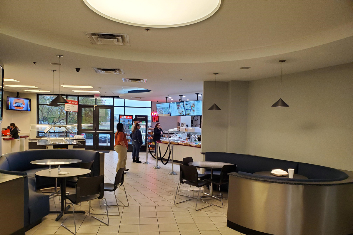 Envoy Air Cafe and Hallway